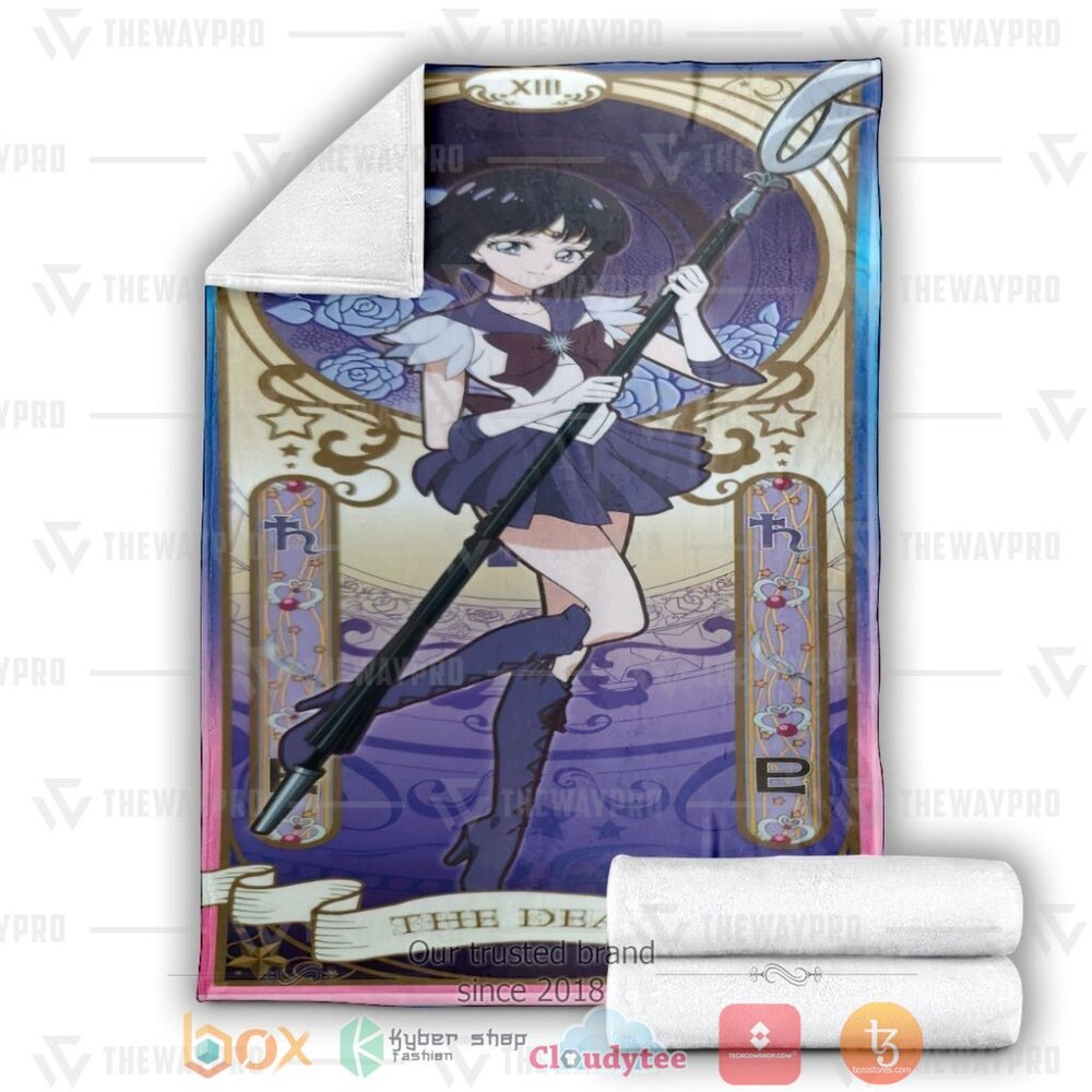 NEW Anime Sailor Moon Wheel Of Fortune Soft Blanket 3 Anime Sailor Moon Wheel Of Fortune Custom Soft Blanket 1 2