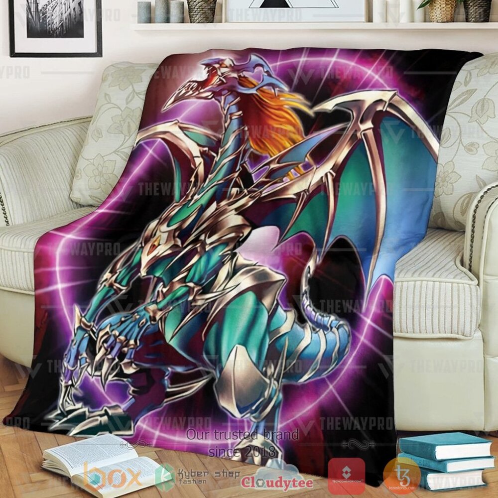 Anime YGO Chaos Emperor Dragon Envoy Of The End Custom Soft Blanket