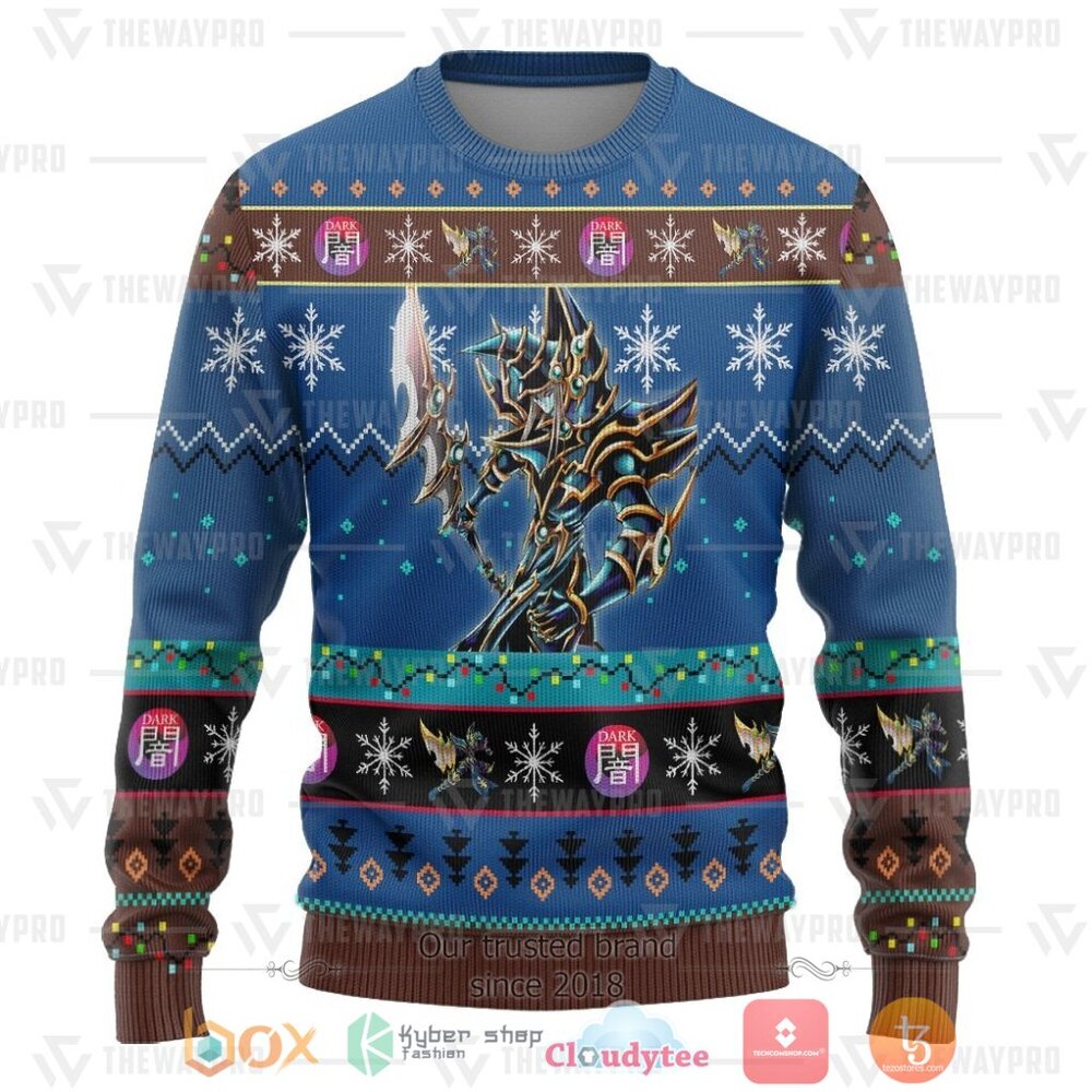 HOT Anime YGO Dark Paladin Merry Christmas Sweater 3 Anime YGO Dark Paladin Ugly Christmas Sweater 1 2