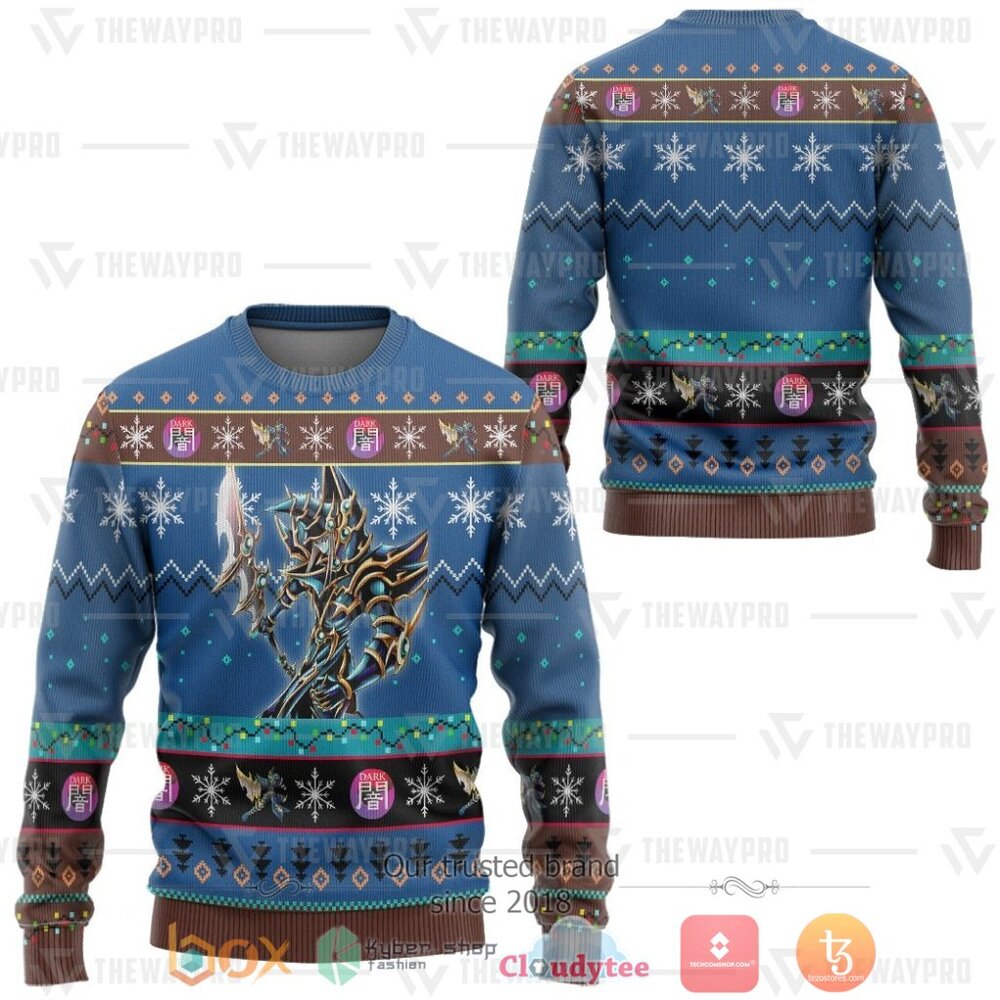 HOT Anime YGO Dark Paladin Merry Christmas Sweater 4 Anime YGO Dark Paladin Ugly Christmas Sweater 1 2 3