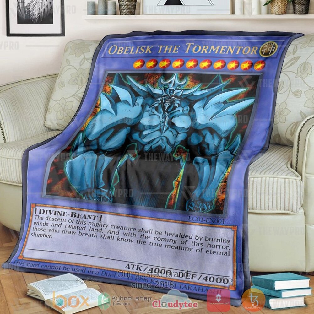 Anime YGO Obelisk The Tormentor Custom Soft Blanket