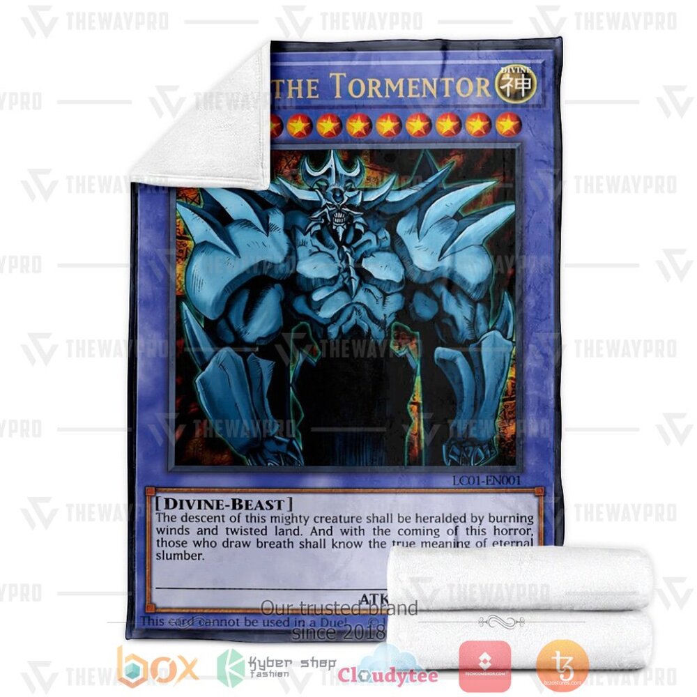 HOT Anime YGO Obelisk The Tormentor Soft Blanket 3 Anime YGO Obelisk The Tormentor Custom Soft Blanket 1 2