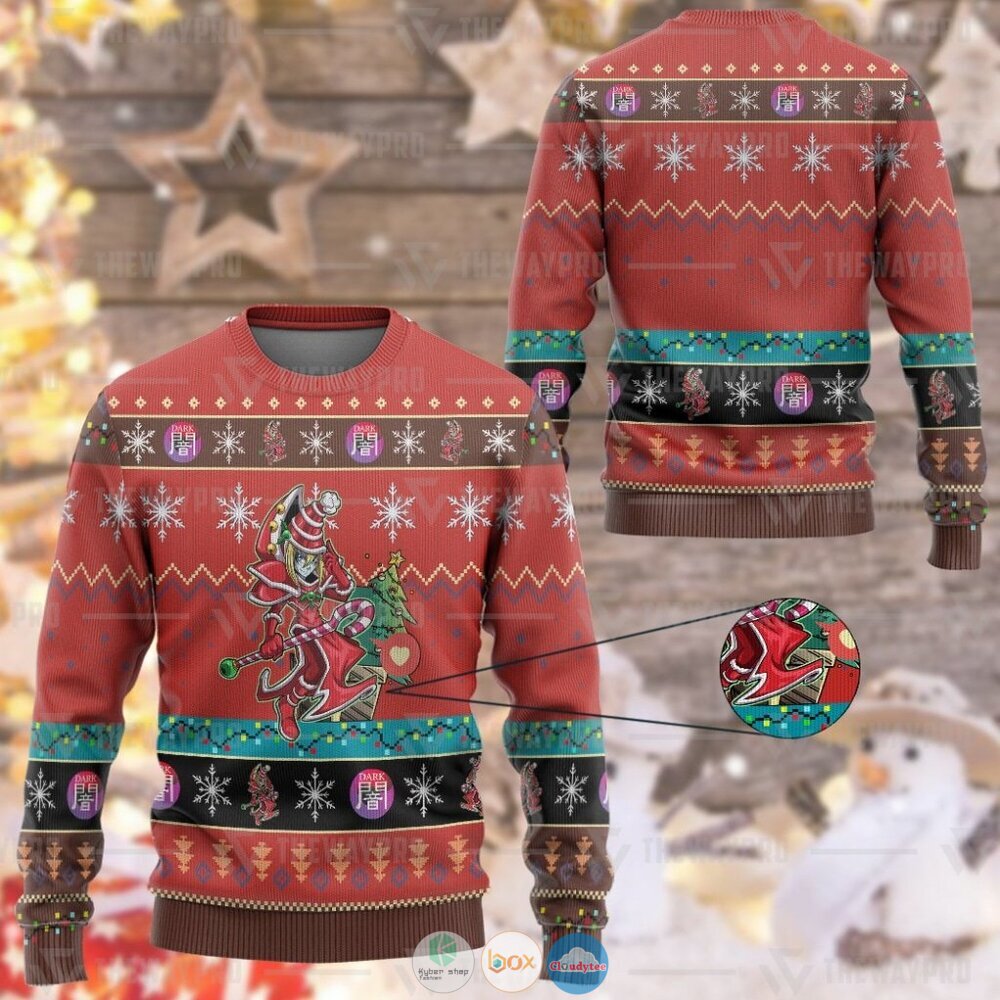 Anime Yu Gi Oh Dark Magician 2 Christmas Sweater
