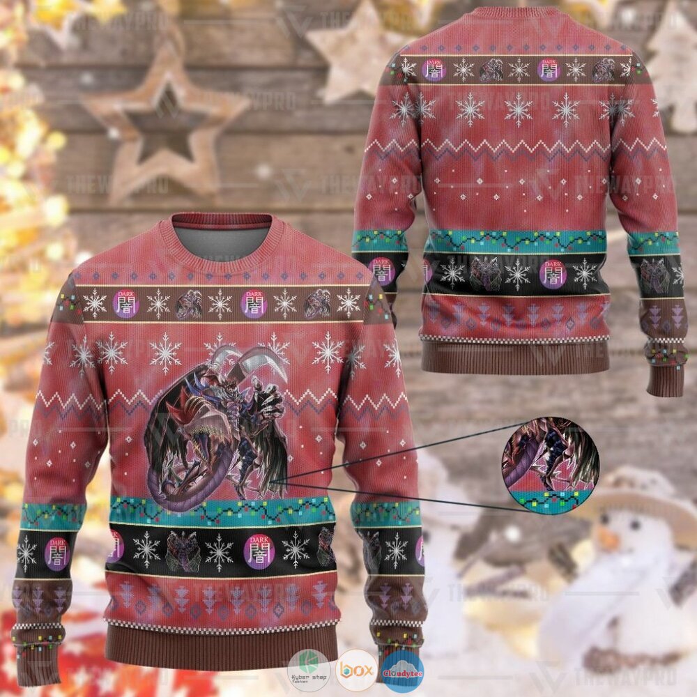 Yu Gi Oh Destiny Hero Plasma Ugly Christmas Sweater 12 Anime Yu Gi Oh Destiny Hero Plasma Christmas Sweater