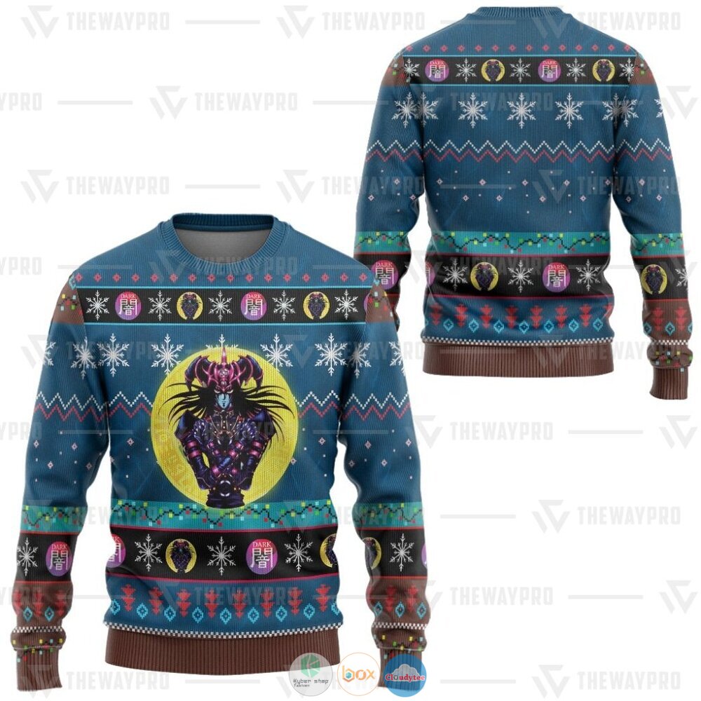 Yu Gi Oh Magician Of Black Chaos Ugly Christmas Sweater 3 Anime Yu Gi Oh Magician Of Black Chaos Christmas Sweater 1 2