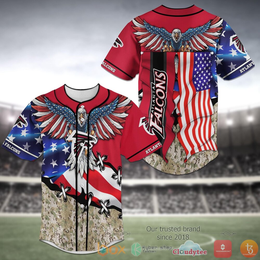 NEW Atlanta Falcons National Football League Baseball Jersey Shirt 3 Atlanta Falcons NFL Baseball Jersey Shirt