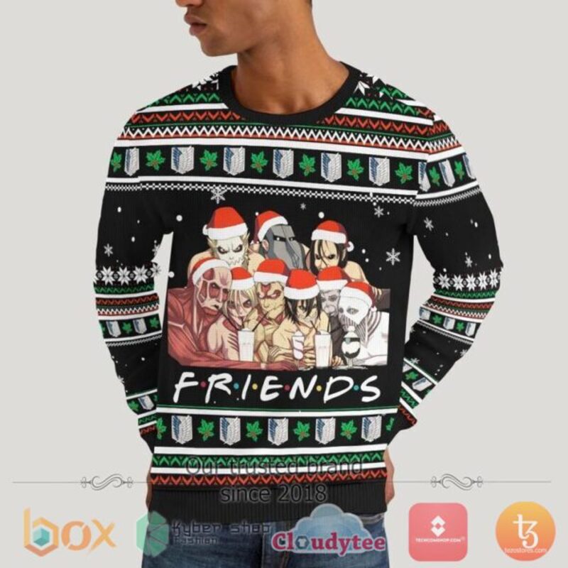BEST Attack on Titan Anime Christmas Sweater 5 Attack on Titan Anime Sweater Christmas 1 2 3 4