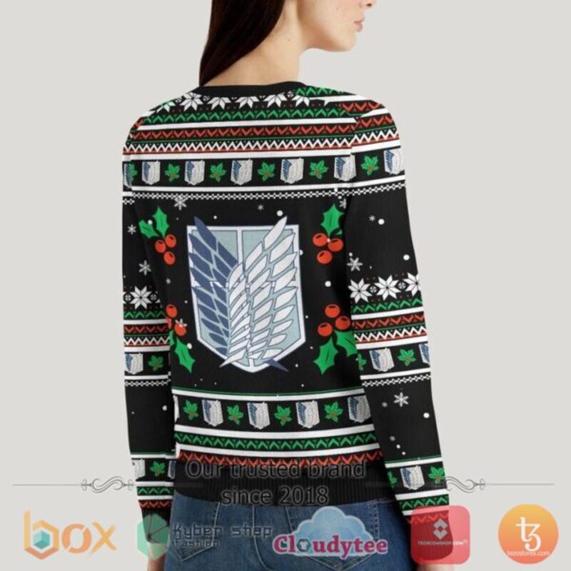 BEST Attack on Titan Anime Christmas Sweater 6 Attack on Titan Anime Sweater Christmas 1 2 3 4 5