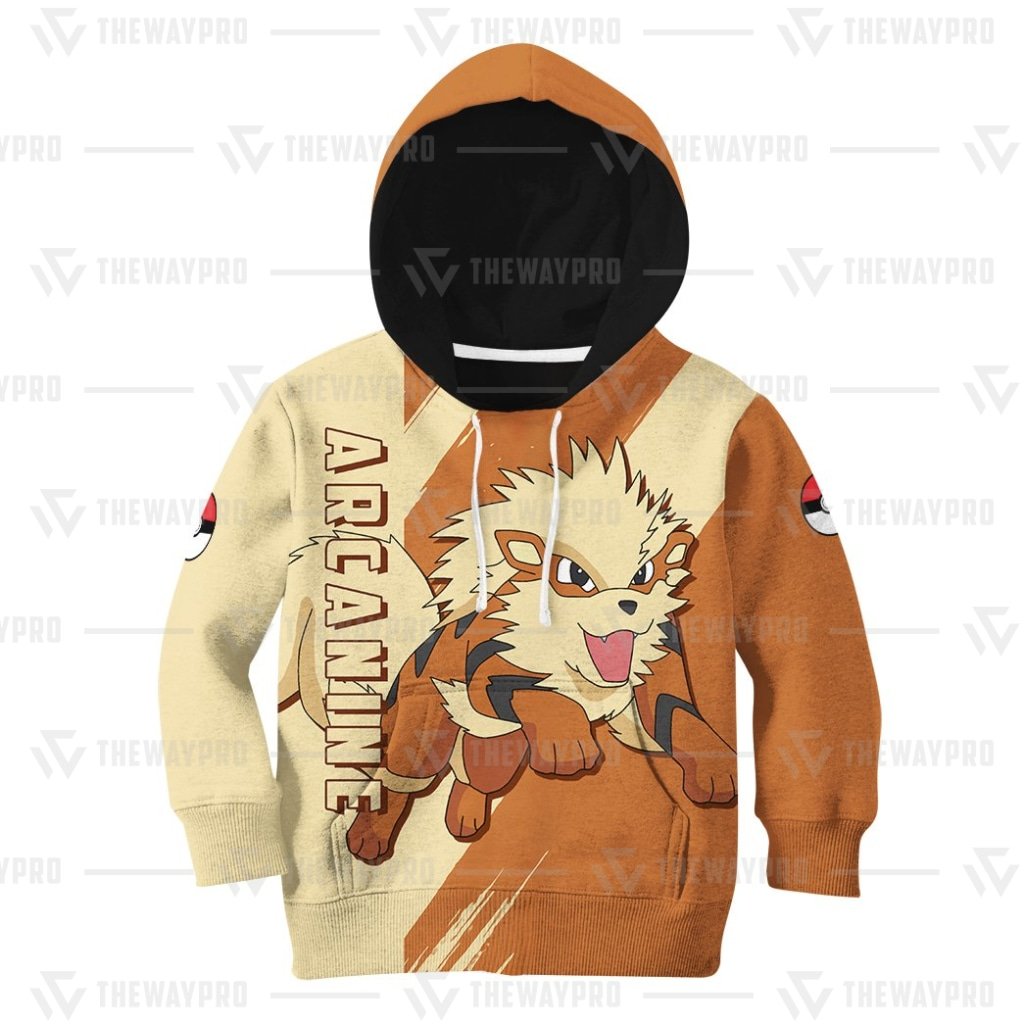 BEST Anime Pocket Monsters Arcanine Kid Hoodie 9 BEST Anime Pocket Monsters Arcanine Kid Hoodie