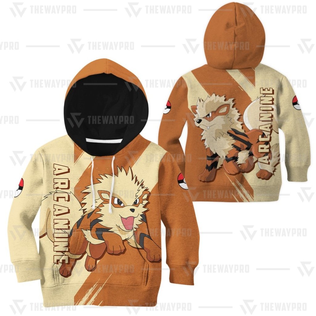 BEST Anime Pocket Monsters Arcanine Kid Hoodie 2 BEST Anime Pocket Monsters Arcanine Kid Hoodie 1