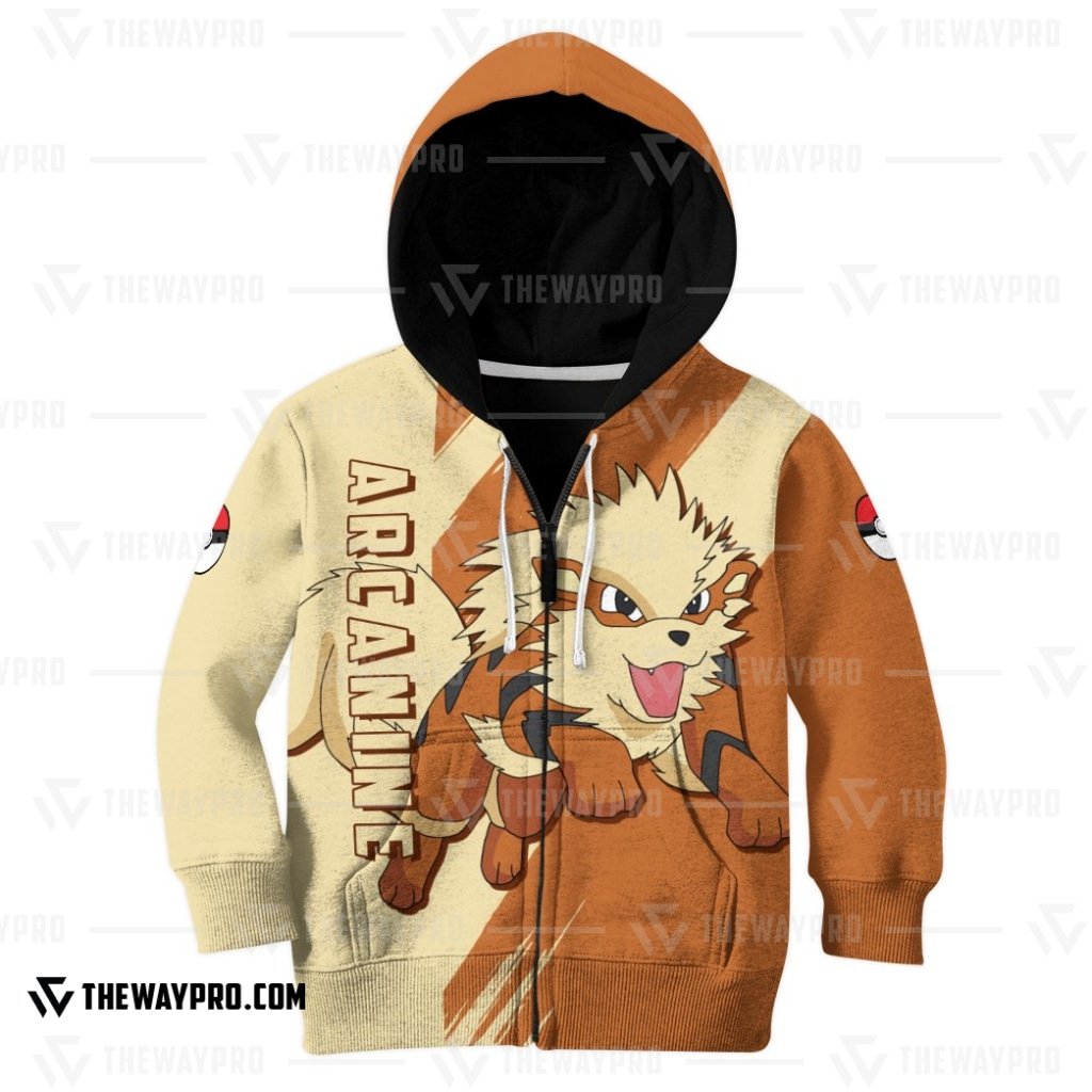 BEST Anime Pocket Monsters Arcanine Kid Hoodie 4 BEST Anime Pocket Monsters Arcanine Kid Hoodie 1 2 3