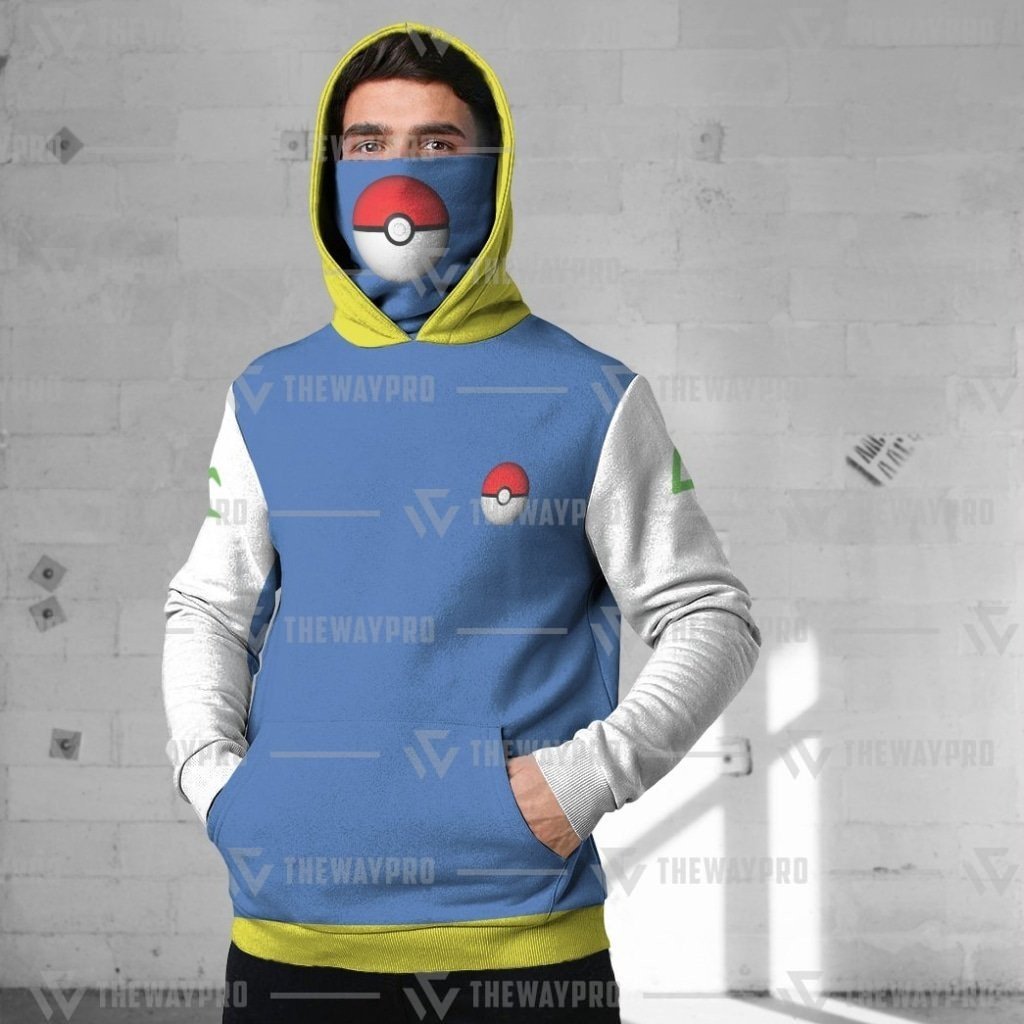 BEST Anime Pocket Monsters Ash Ketchum Snood 3D Hoodie 1 BEST Anime Pocket Monsters Ash Ketchum Snood 3D Hoodie