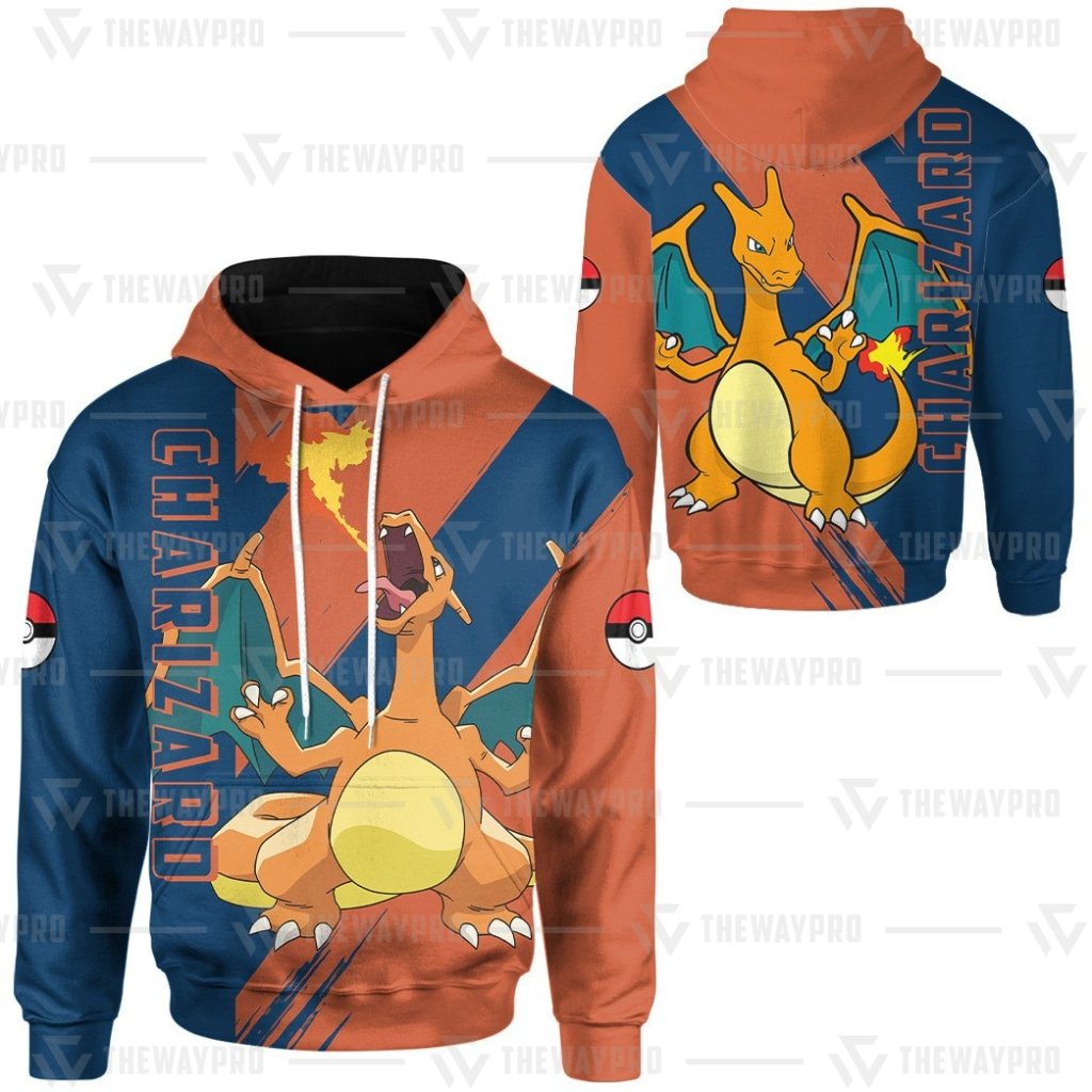 BEST Anime Pocket Monsters Charizard 3D Hoodie 1 BEST Anime Pocket Monsters Charizard 3D Hoodie