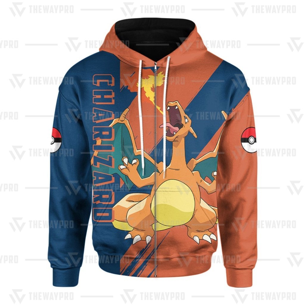 BEST Anime Pocket Monsters Charizard 3D Hoodie 4 BEST Anime Pocket Monsters Charizard 3D Hoodie 1 2 3