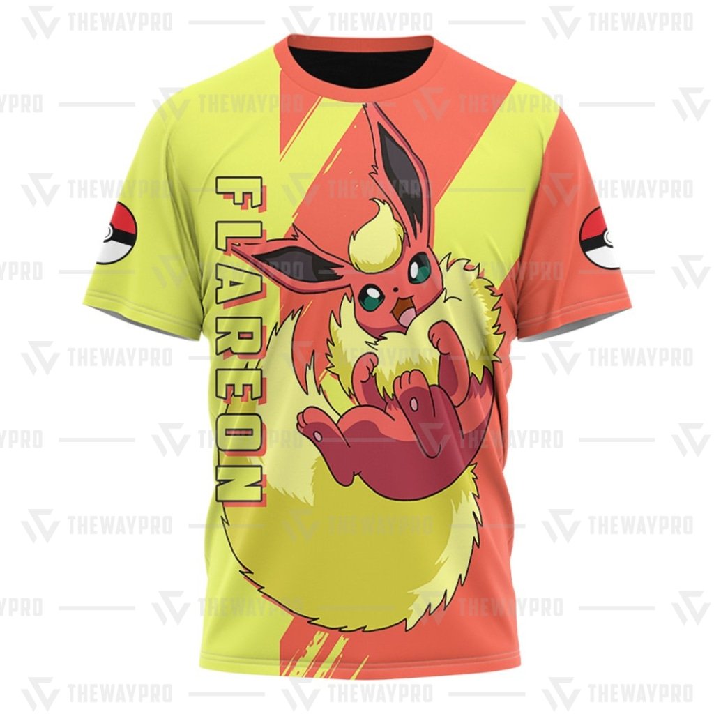 BEST Anime Pocket Monsters Flareon 3D T Shirt