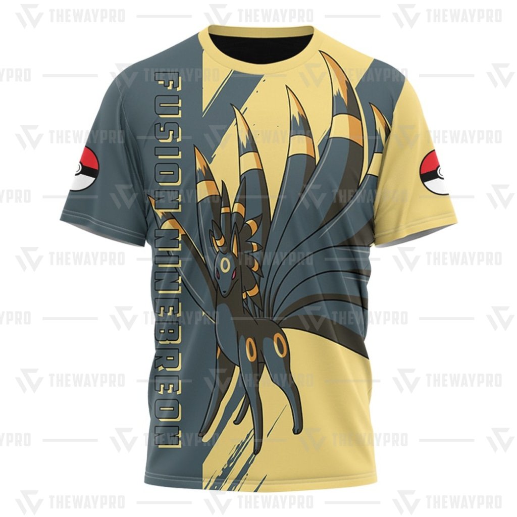 BEST Anime Pocket Monsters Fusion Ninebreon 3D T Shirt