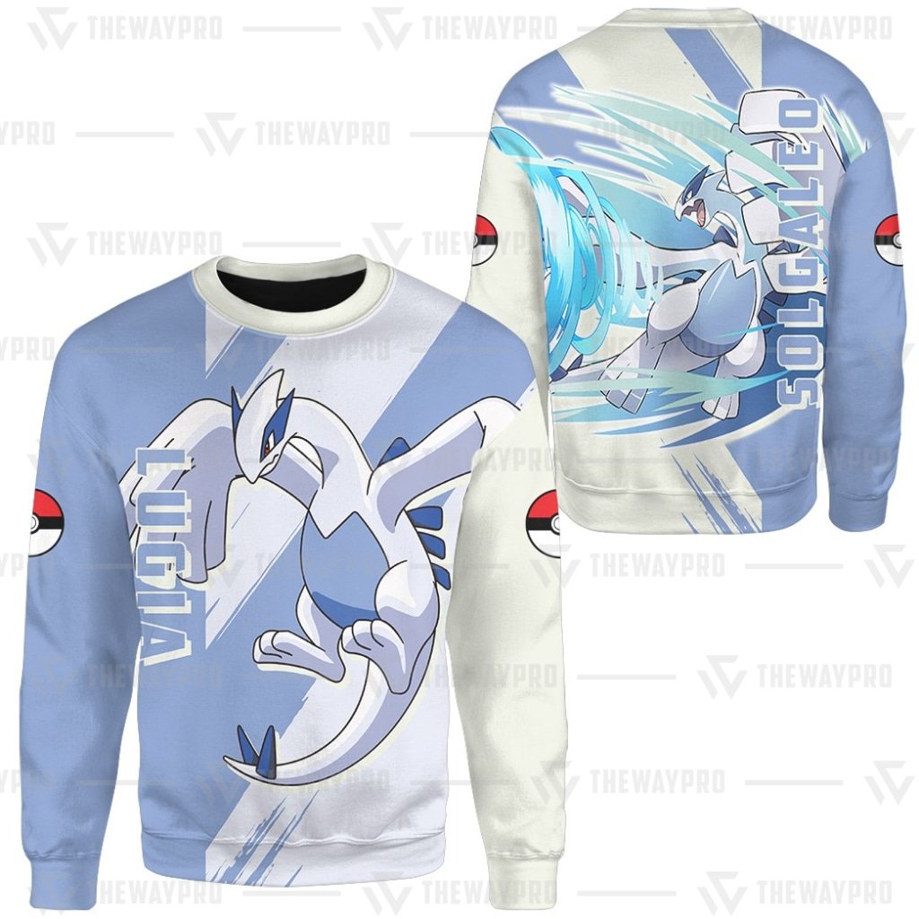 BEST Anime Pocket Monsters Lugia Merry Christmas Sweater 2 BEST Anime Pocket Monsters Lugia Merry Christmas Sweater 1