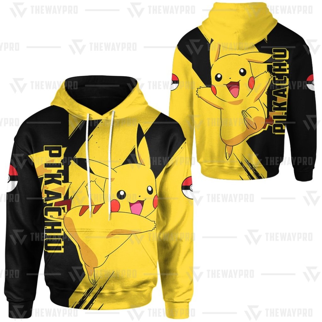 BEST Anime Pocket Monsters Pikachu 3D Hoodie