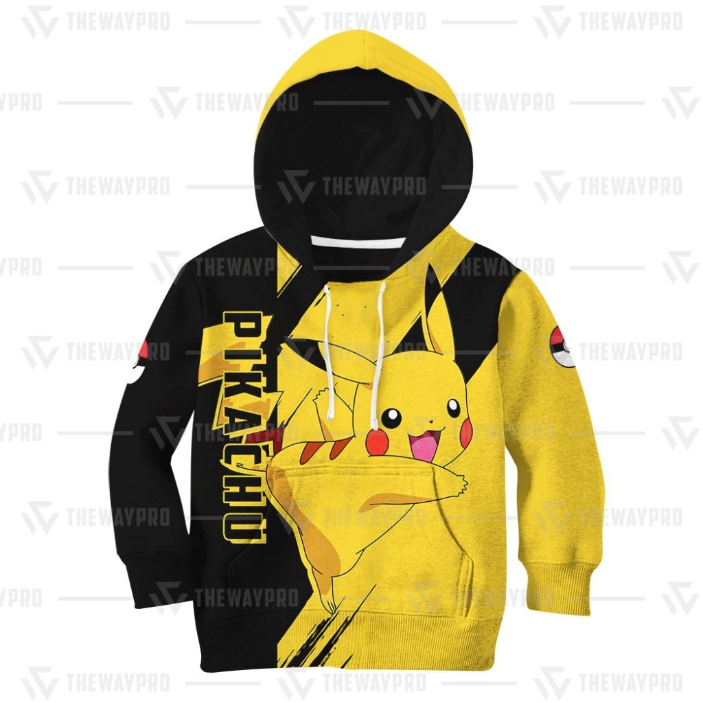 BEST Anime Pocket Monsters Pikachu Kid Hoodie