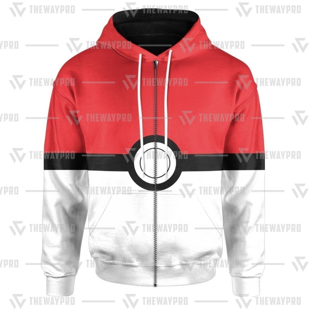 BEST Anime Pocket Monsters Pokeball 3D Hoodie 3 BEST Anime Pocket Monsters Pokeball 3D Hoodie 1 2