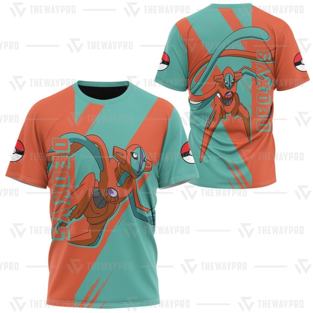 BEST Anime Pocket Monsters Pokemon Deoxys 3D T-Shirt 2 BEST Anime Pocket Monsters Pokemon Deoxys 3D T Shirt 1