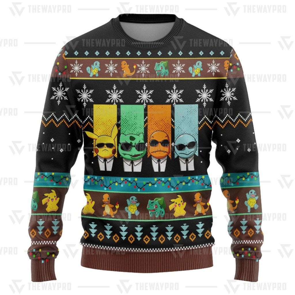 BEST Anime Pocket Monsters Reservoir Mons Merry Christmas Sweater 3 BEST Anime Pocket Monsters Reservoir Mons Merry Christmas Sweater 1 2
