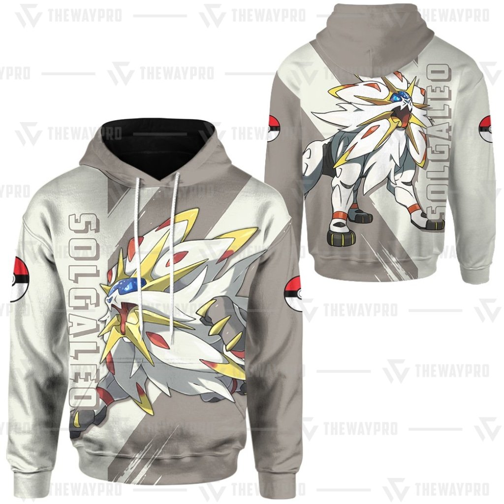 BEST Anime Pocket Monsters Solgaleo Legendary 3D Hoodie