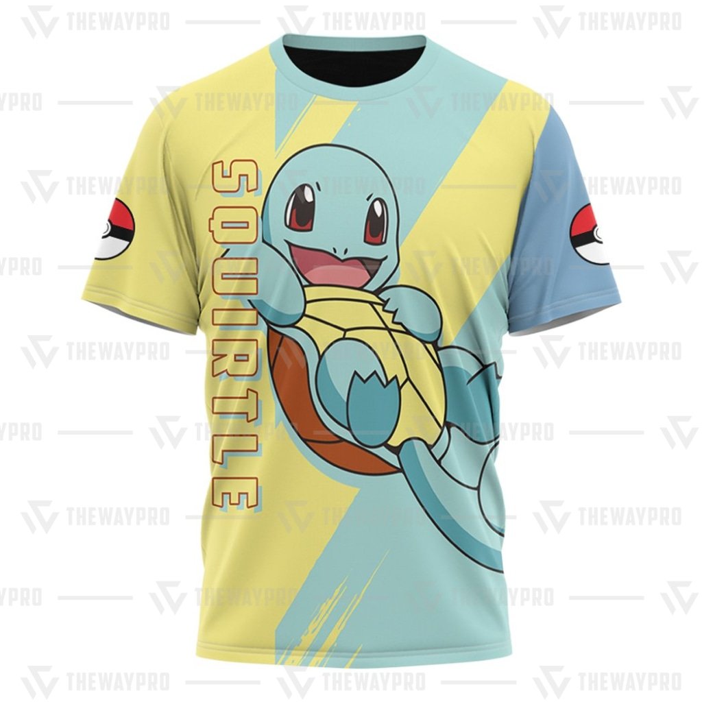 BEST Anime Pocket Monsters Squirtle 3D T-Shirt 5 BEST Anime Pocket Monsters Squirtle 3D T Shirt