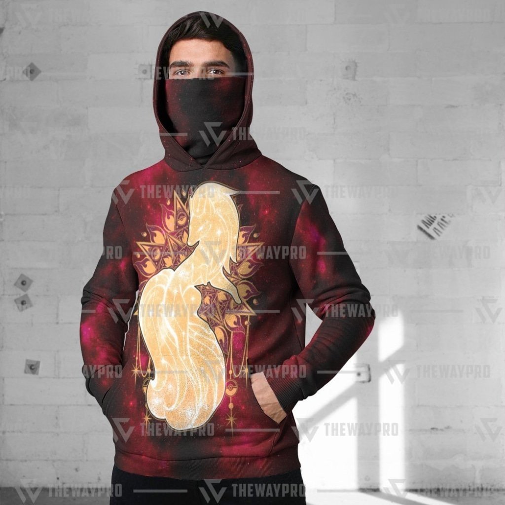 BEST Anime Pocket Monsters Starry Kitsune Snood 3D Hoodie 1 BEST Anime Pocket Monsters Starry Kitsune Snood 3D Hoodie