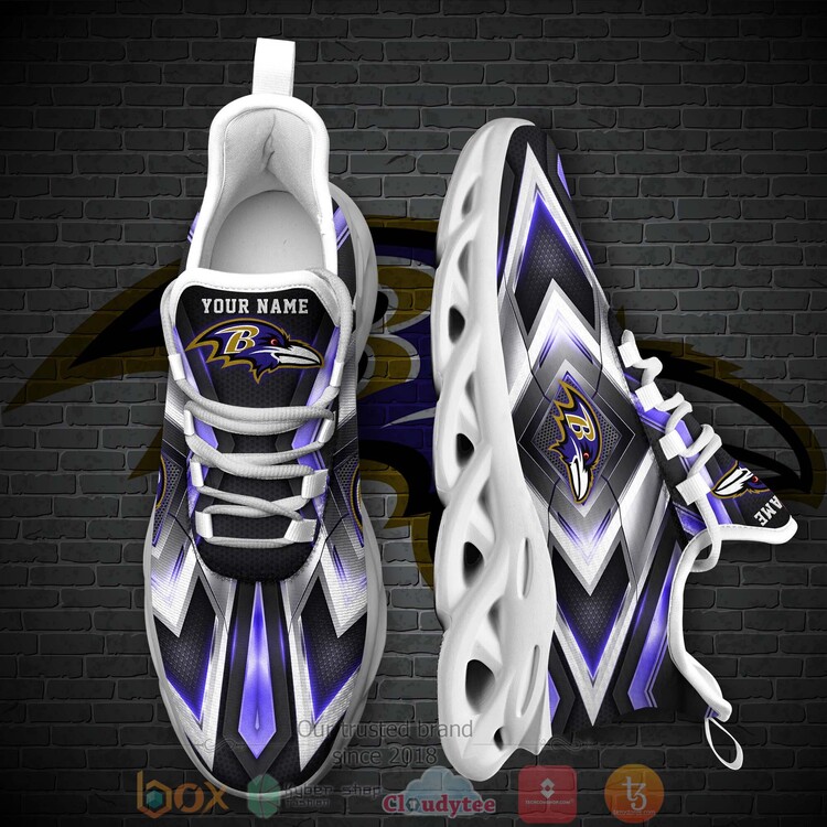 BEST Baltimore Ravens NFL Custom Name Clunky Sneakers 1