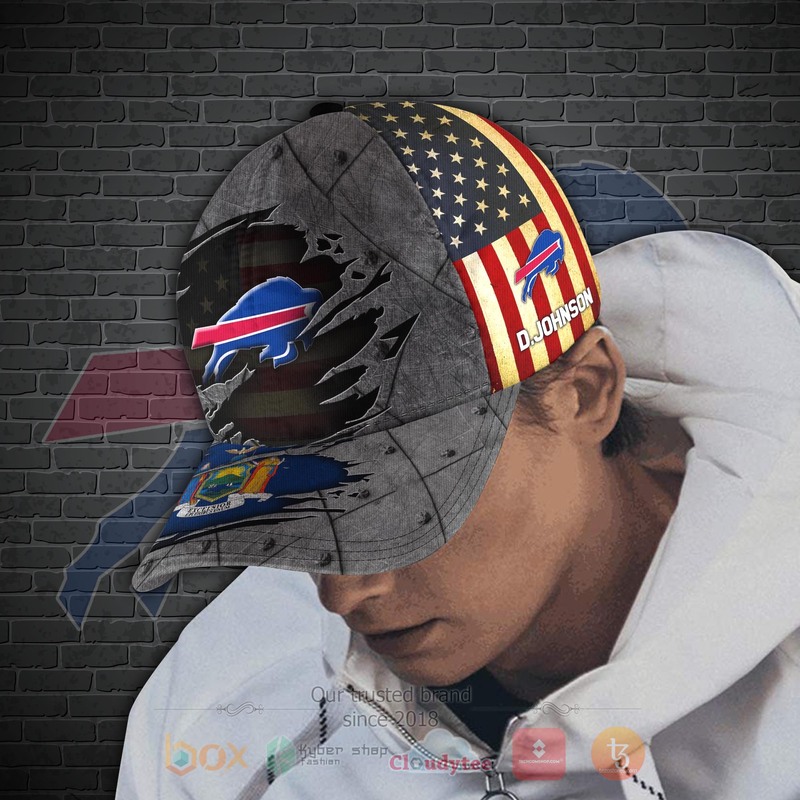 BEST Buffalo Bills NFL Personalized Custom Cap 4 BEST Buffalo Bills NFL Personalized Custom Cap 1 2 3