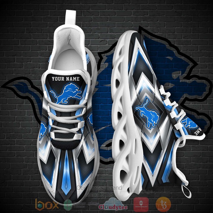 BEST Detroit Lions NFL Custom Name Clunky Sneakers 1