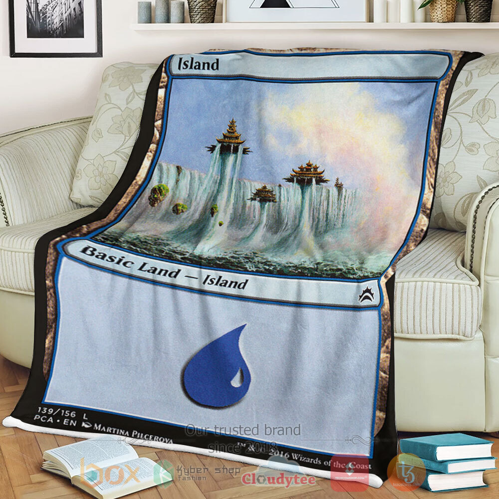 BEST Game Magic The Gathering 139 Island Blanket