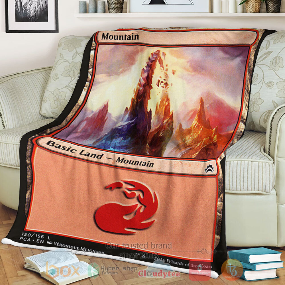 BEST Game Magic The Gathering 150 Mountain Blanket