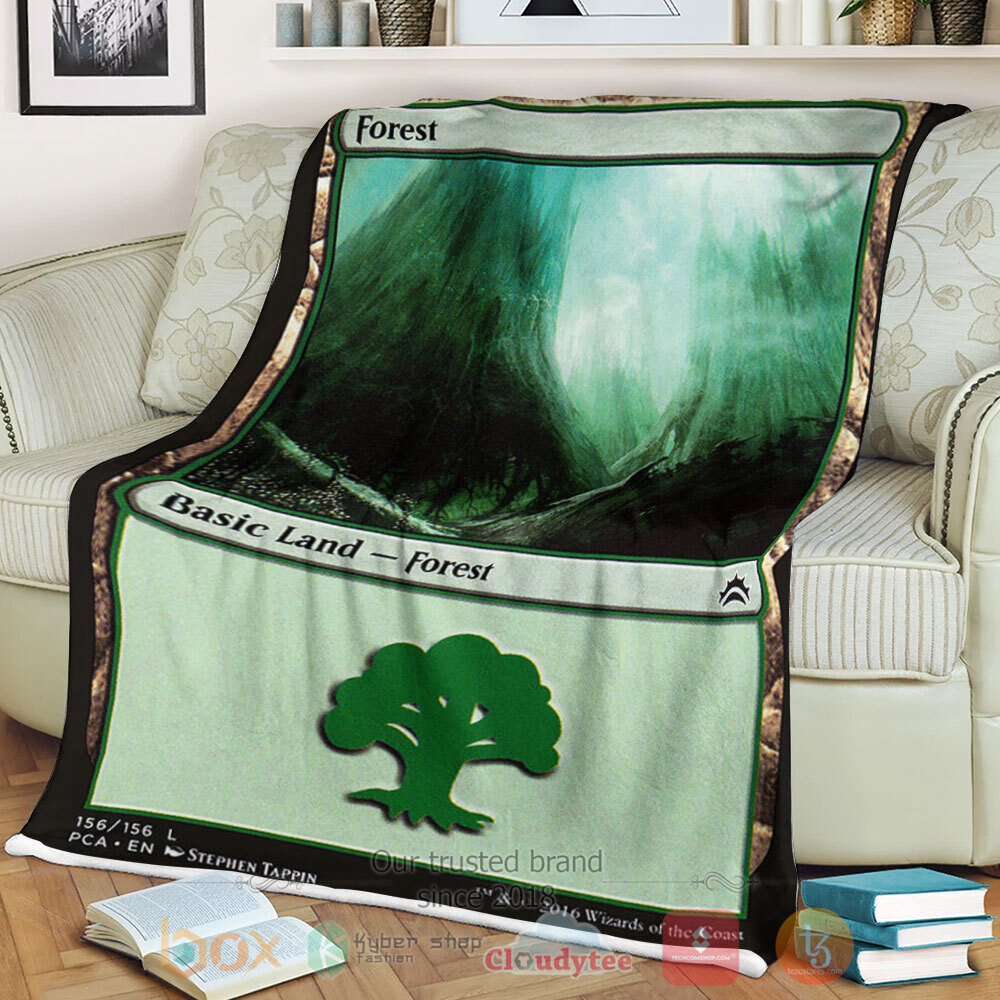 BEST Game Magic The Gathering 156 Forest Blanket