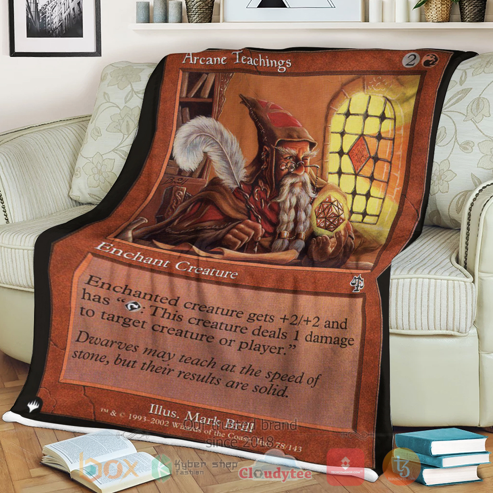 BEST Game Magic The Gathering Arcane Teachings Blanket