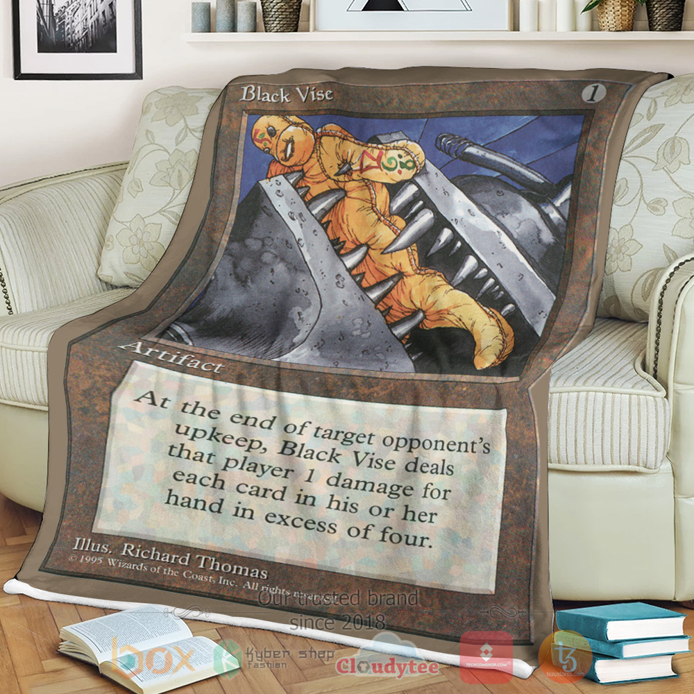 BEST Game Magic The Gathering Black Vise Blanket 1 BEST Game Magic The Gathering Black Vise Blanket
