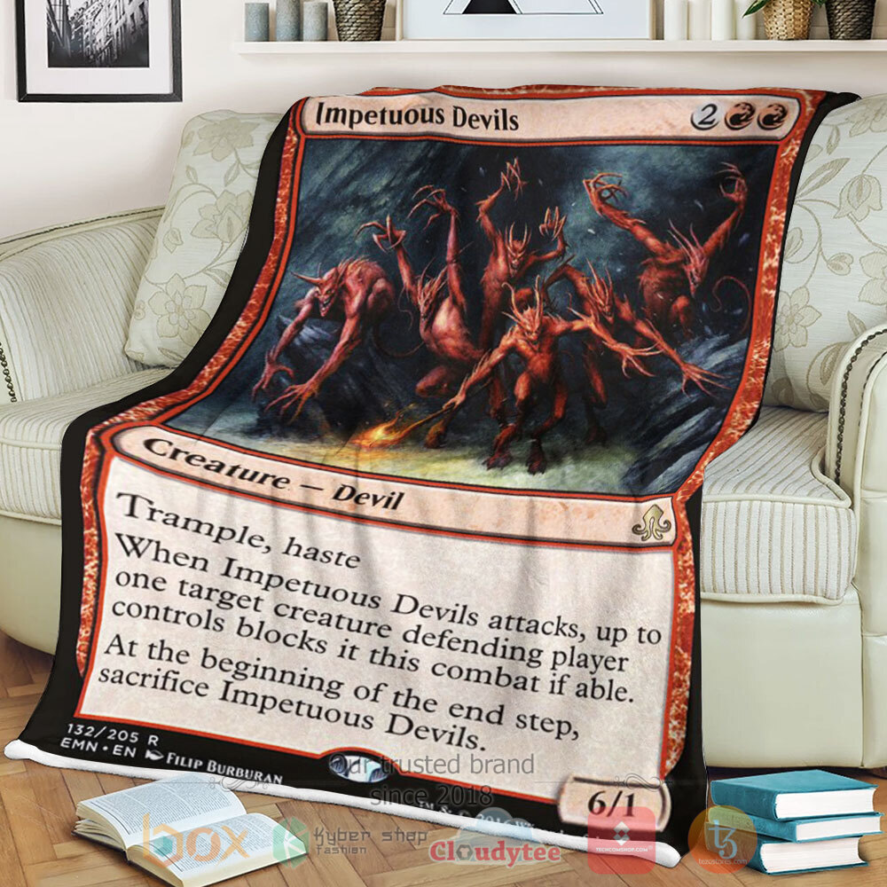 BEST Game Magic The Gathering Emn 132 Impetuous Devils Blanket