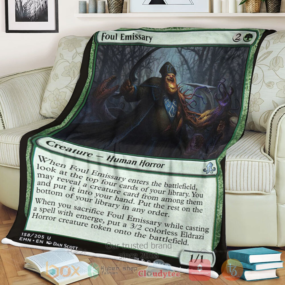 BEST Game Magic The Gathering Emn 158 Foul Emissary Blanket