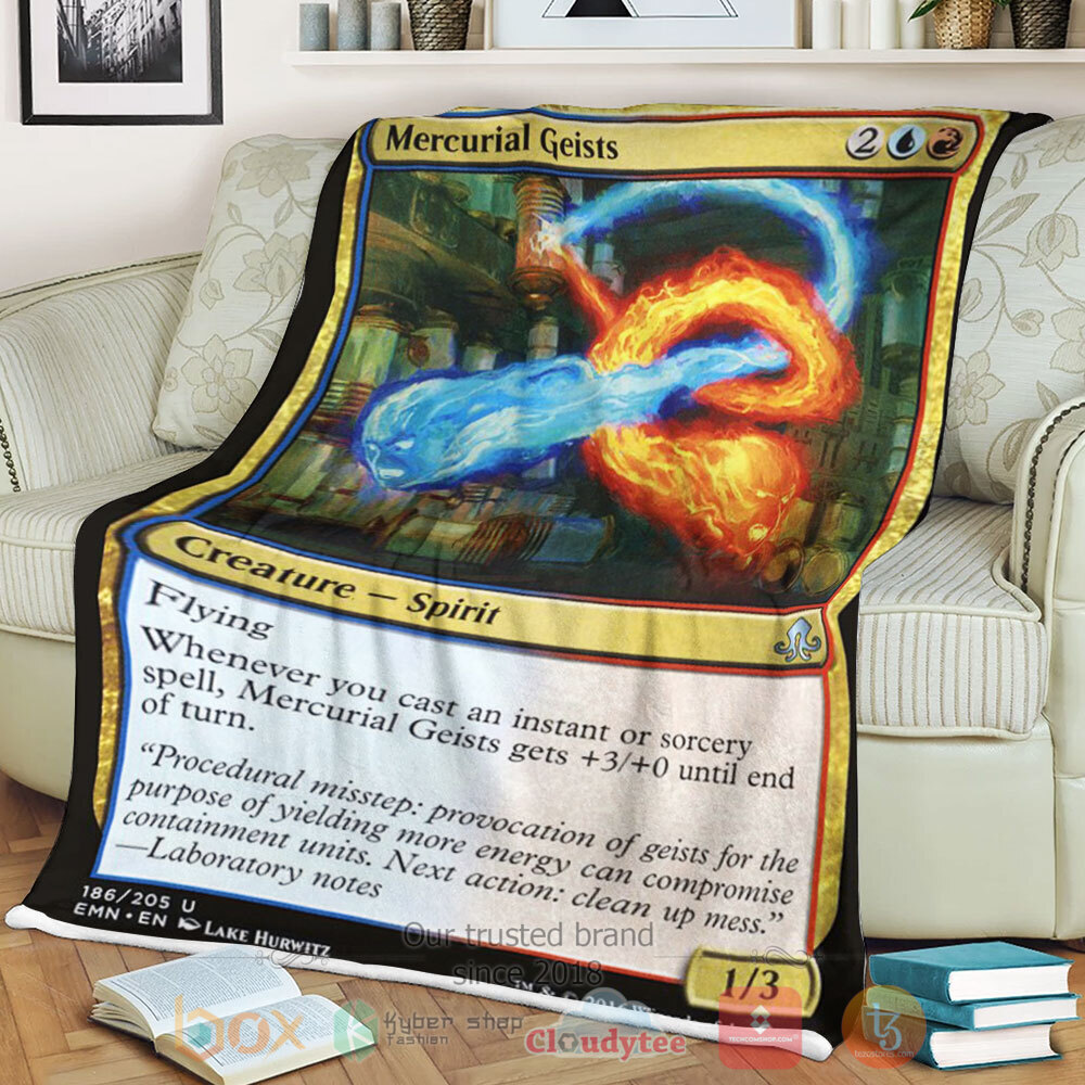 BEST Game Magic The Gathering Emn 186 Mercurial Geists Blanket