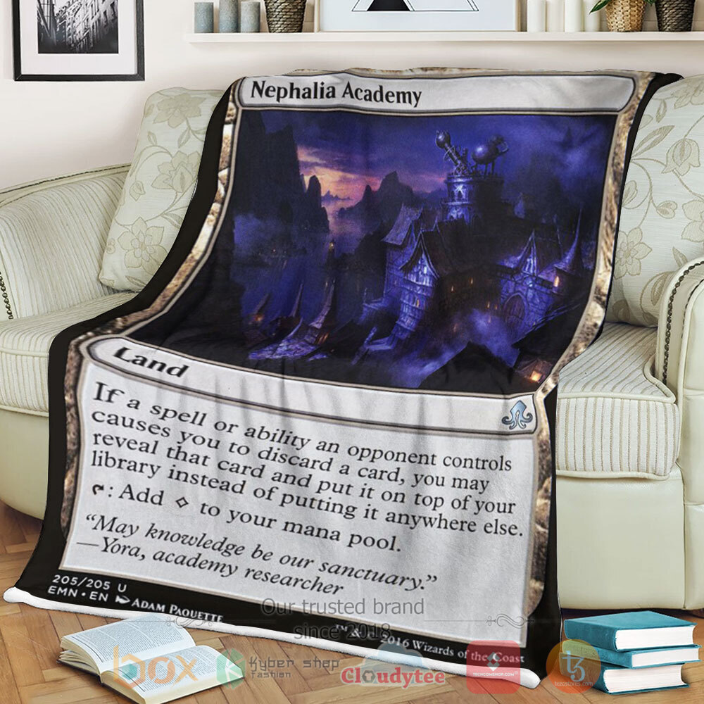 BEST Game Magic The Gathering Emn 205 Nephalia Academy Blanket