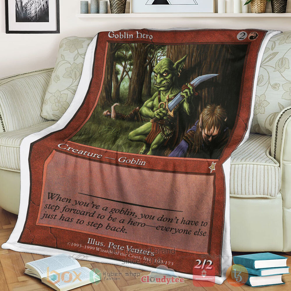 BEST Game Magic The Gathering Goblin Hero Blanket