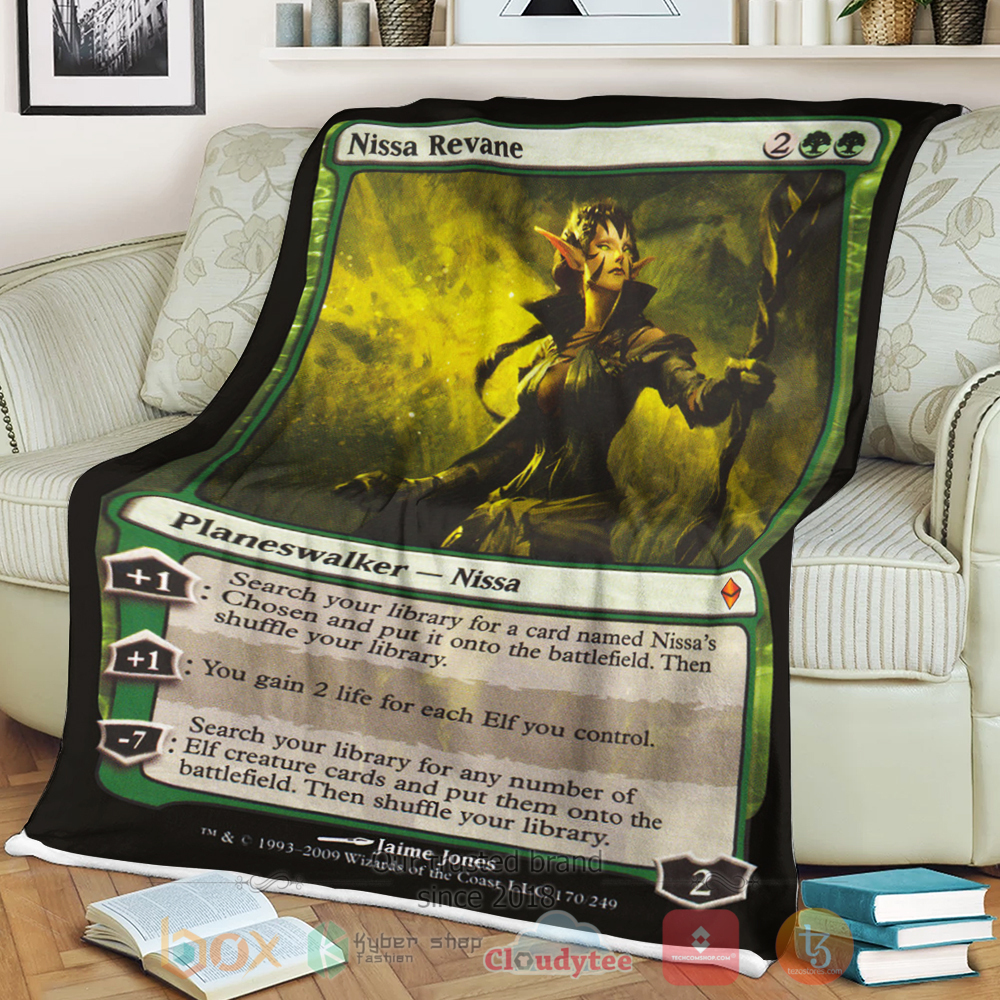 BEST Game Magic The Gathering Nissa Revane Blanket 2 BEST Game Magic The Gathering Nissa Revane Blanket