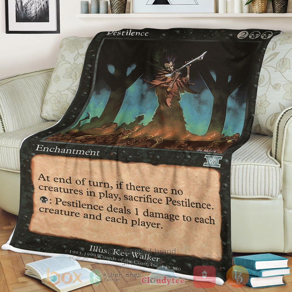 BEST Game Magic The Gathering Pestilence Sherpa Blanket