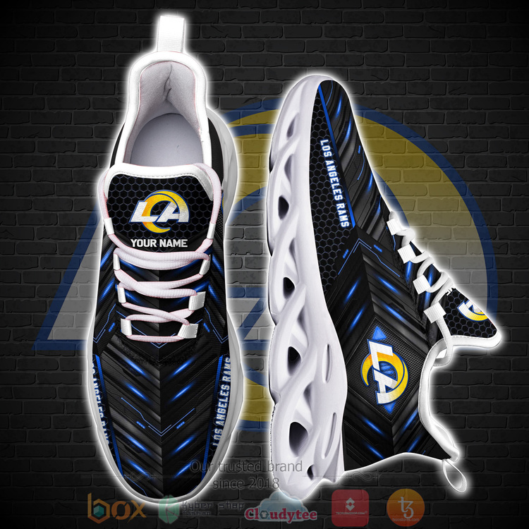BEST Los Angeles Rams NFL Custom Name Clunky Sneakers 4 BEST Los Angeles Rams NFL Custom Name Clunky Sneakers 1 2 3