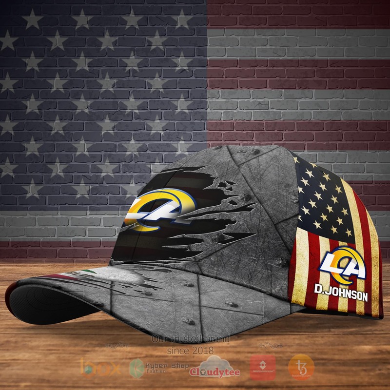 BEST Los Angeles Rams National Football Team Personalized Custom Cap 1 2 3