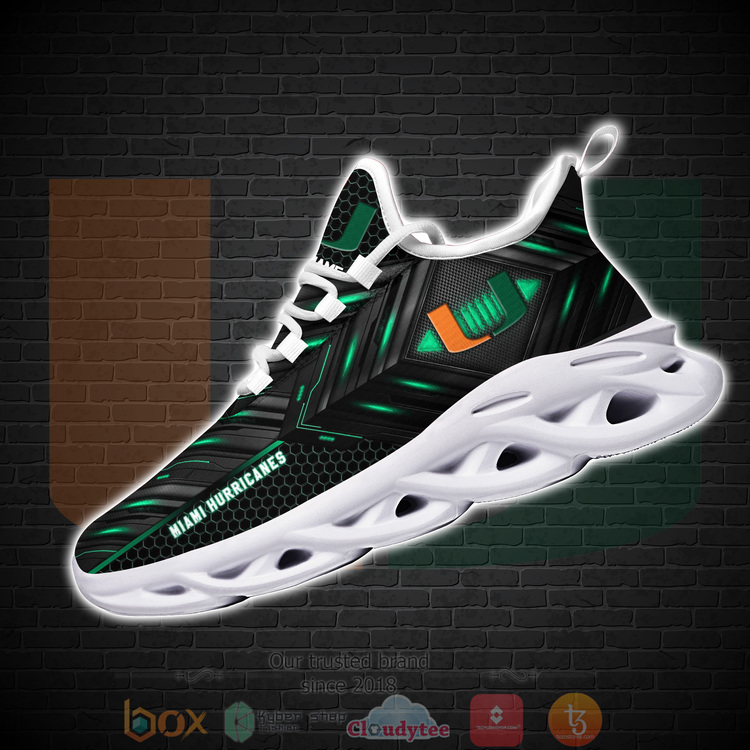BEST Miami Hurricanes NCAA Custom Name Clunky Sneakers 1
