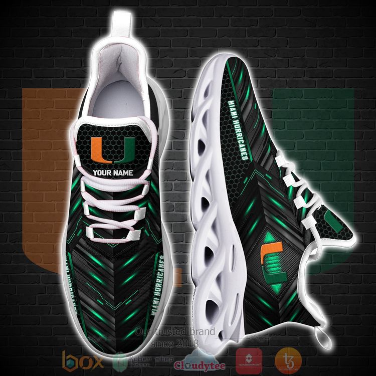 BEST Miami Hurricanes NCAA Custom Name Clunky Sneakers 4 BEST Miami Hurricanes NCAA Custom Name Clunky Sneakers 1 2 3