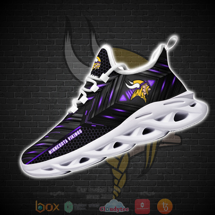 BEST Minnesota Vikings NFL Custom Name Clunky Sneakers 1