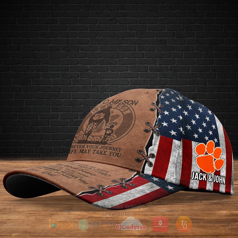 BEST NCAA Clemson Tigers To My Son Personalized Custom Cap 1